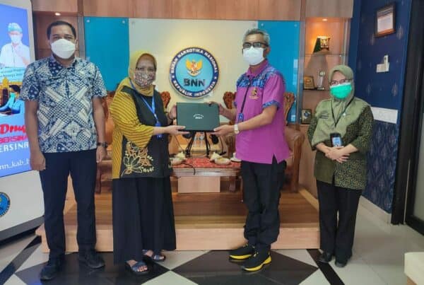 Menerima Surveyor Prevalensi Penyalahgunaan Narkoba Tahun 2021 di BNNK Badung