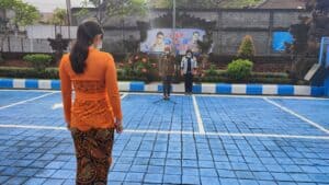 APEL PAGI DI HALAMAN KANTOR BNN KABUPATEN BADUNG