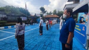 APEL PAGI DI HALAMAN KANTOR BNN KABUPATEN BADUNG