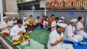 APEL PAGI DI HALAMAN KANTOR BNN KABUPATEN BADUNG