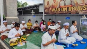 APEL PAGI DI HALAMAN KANTOR BNN KABUPATEN BADUNG
